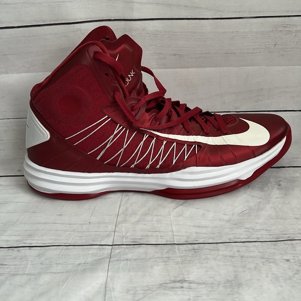 Summer Sale: Nike Hyperdunk TB Maroon High Top 524882-600 Mens Size: 17 - Picture 2 of 10